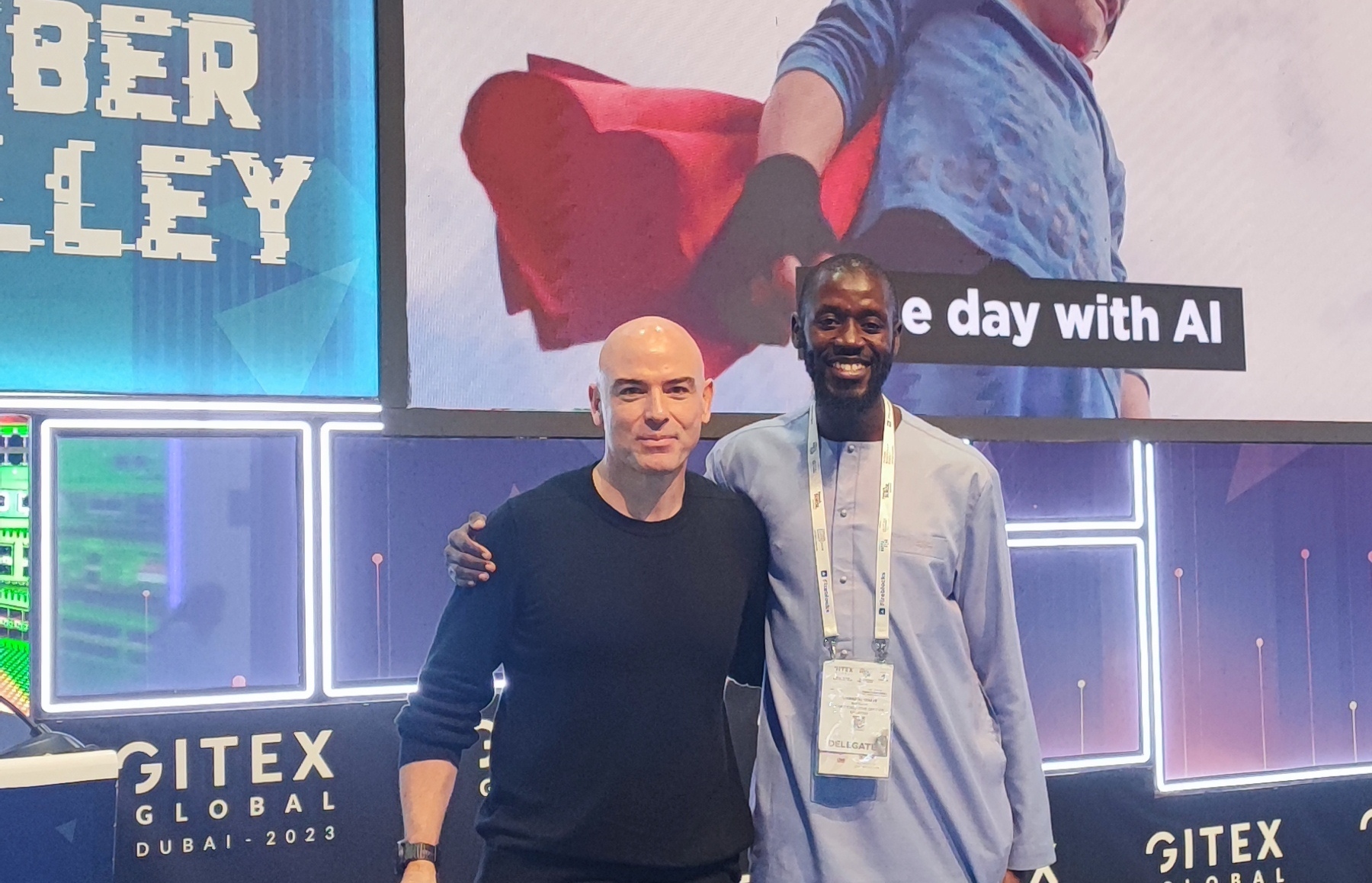 Mamadou Ndiaye, Ronan Murphy at GITEX Globa, Dubai